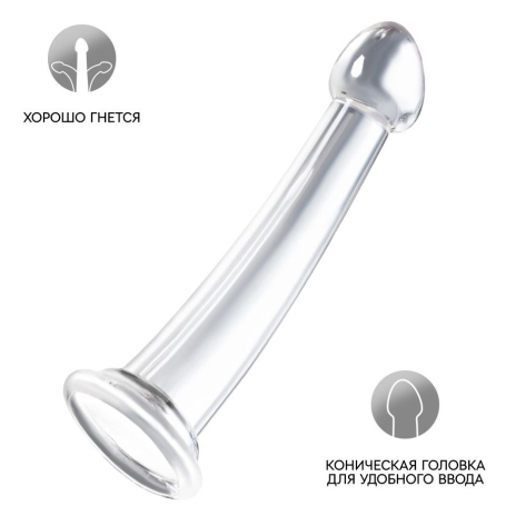 Прозрачный дилдо ToyFa Jelly Dildo S
