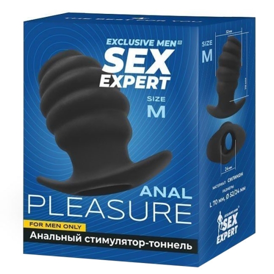 Сквозная анальная втулка Sex Expert